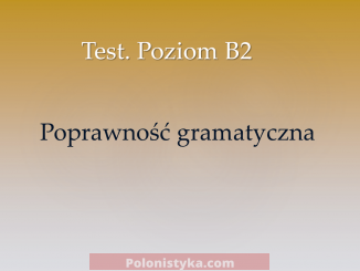 Тест на знание польского языка